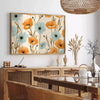 space botanical prints vintage poster vibrant green orange hues artwork perfect gift timeless elegance room sizes A4 cm A0 wall art collection today