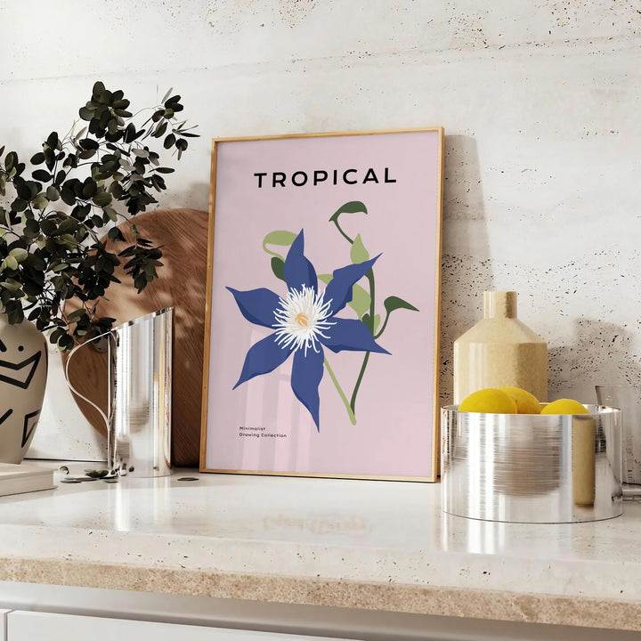 Botanical Art 6 Travel Poster High Quality Frame Premium Print Home Decor Color