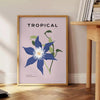 space captivating botanical art poster vibrant orange soothing gray hues wall thoughtful gift print nature elegance indoors sizes A4 cm A0