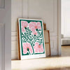space stunning vintage botanical poster lush greens vibrant reds exquisite artwork perfect wall art nature lovers unique gift print timeless beauty frame