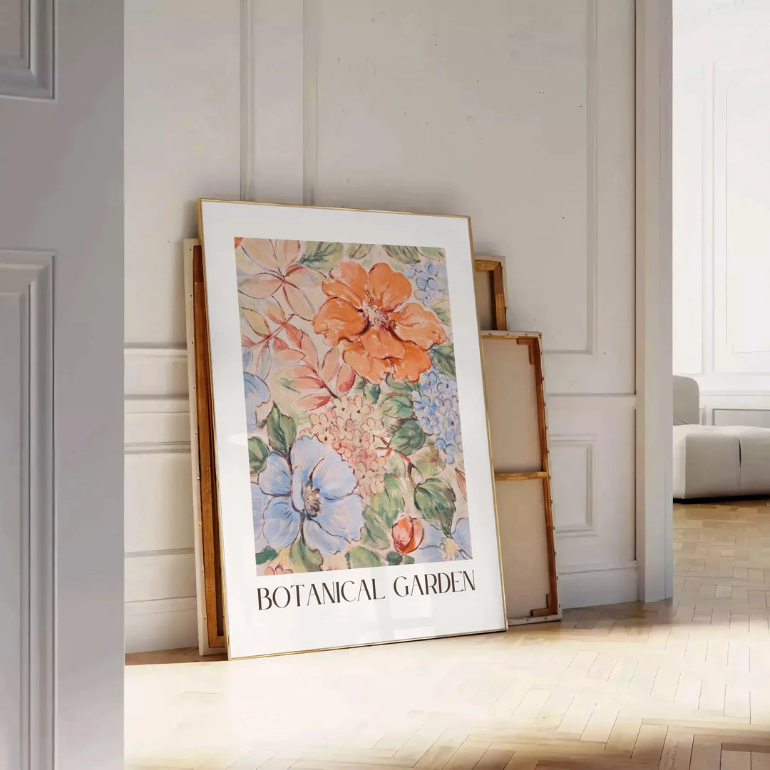 Botanical Garden Kitchen Print Travel Poster High Quality Frame Premium Print Home Decor Color