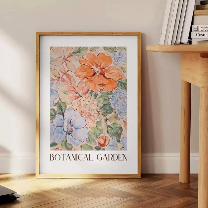 Botanical Garden Kitchen Print Travel Poster High Quality Frame Premium Print Home Decor Color