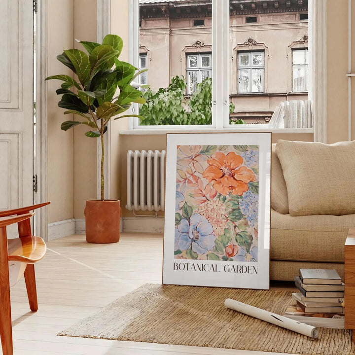 Botanical Garden Kitchen Print Travel Poster High Quality Frame Premium Print Home Decor Color