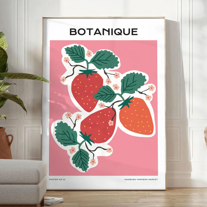 Botanical Nature Art Print Travel Poster High Quality Frame Premium Print Home Decor Color