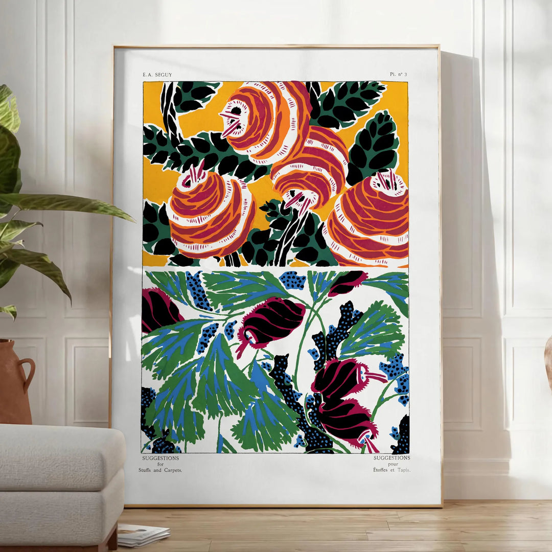 Botanical Wall Art 2 Travel Poster High Quality Frame Premium Print Home Decor Color