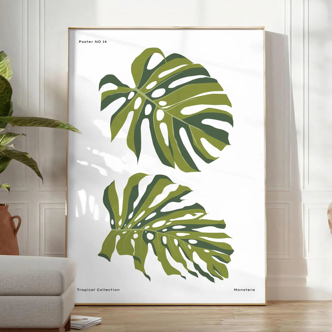 Botanical Wall Art 4 Travel Poster High Quality Frame Premium Print Home Decor Color