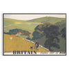 charm Britain stunning travel poster elegant gray green hues wall art thoughtful gift print exquisite addition space decor artwork available A4 cm