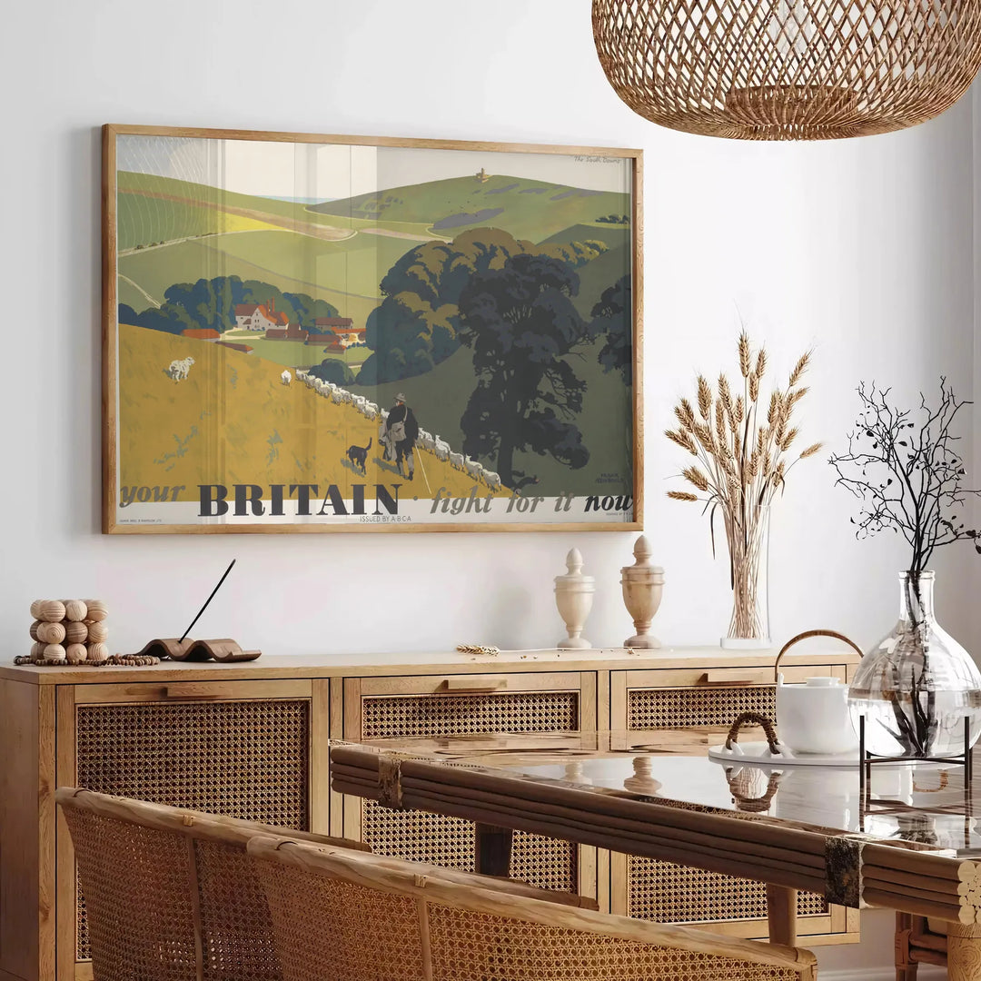 Britain Travel Poster Poster Travel Poster High Quality Frame Premium Print Home Decor Color