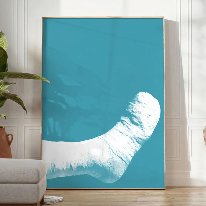 Broken Foot Trendy Art Travel Poster High Quality Frame Premium Print Home Decor Color