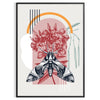 space stunning butterfly poster black orange hues room eye wall art ideal gift various sizes A4 cm A0