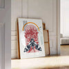 space stunning butterfly poster black orange hues room eye wall art ideal gift various sizes A4 cm A0