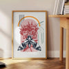 space stunning butterfly poster black orange hues room eye wall art ideal gift various sizes A4 cm A0