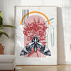 space stunning butterfly poster black orange hues room eye wall art ideal gift various sizes A4 cm A0