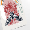 space stunning butterfly poster black orange hues room eye wall art ideal gift various sizes A4 cm A0