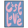 space C'est La Vie poster chic brown green hues stylish wall art perfect gift addition decor multiple sizes A4 cm A0 life captivating artwork print