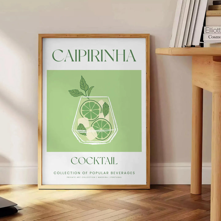 Caipirinha Cocktail Wall Print Travel Poster High Quality Frame Premium Print Home Decor Color