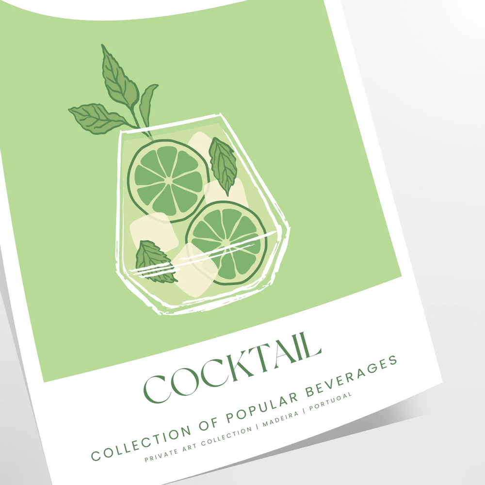 Caipirinha Cocktail Wall Print Travel Poster High Quality Frame Premium Print Home Decor Color