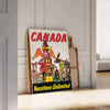 beauty Canada vibrant Vacations Unlimited poster black orange tones perfect wall art lovers unique gift space stunning print sizes A4 cm A0