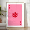 vibrant touch space stunning card style pop art poster bold hues orange pink unique wall thoughtful gift eye print room framed frameless options