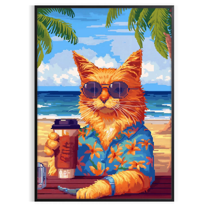 Art animalier de cocktail de chat 