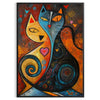 serene beauty feline wildlife captivating brown green cat poster nature enthusiasts striking wall art ideal gift charm space style order print framed frame