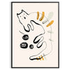 captivating Cat4 Animal Art poster elegant gray black hues unique wall thoughtful gift striking print space artistic flair unframed options