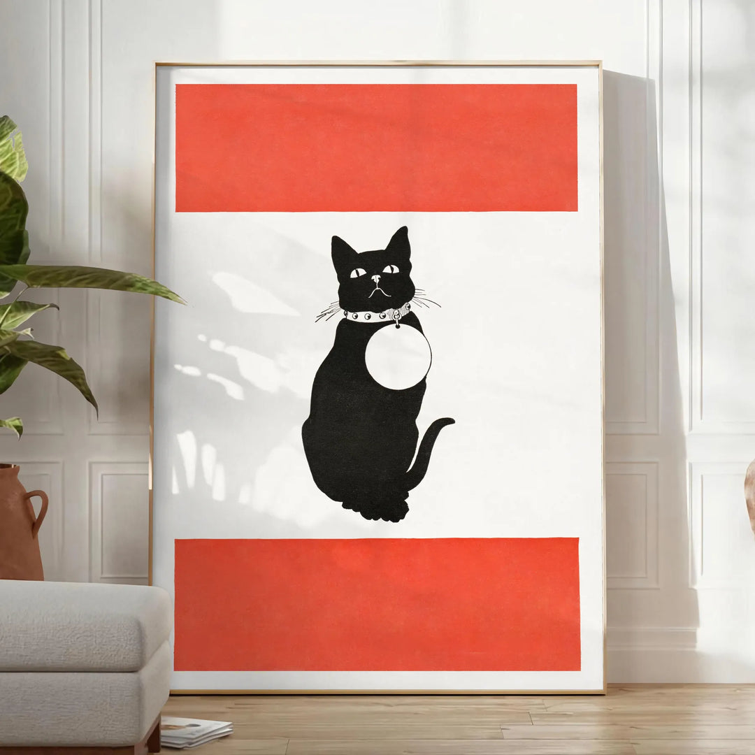 Cat4 Animal Print 2 Travel Poster High Quality Frame Premium Print Home Decor Color