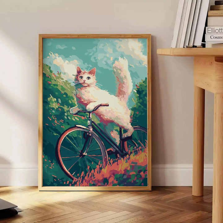 Cat 3 Wildlife Art Print Travel Poster High Quality Frame Premium Print Home Decor Color