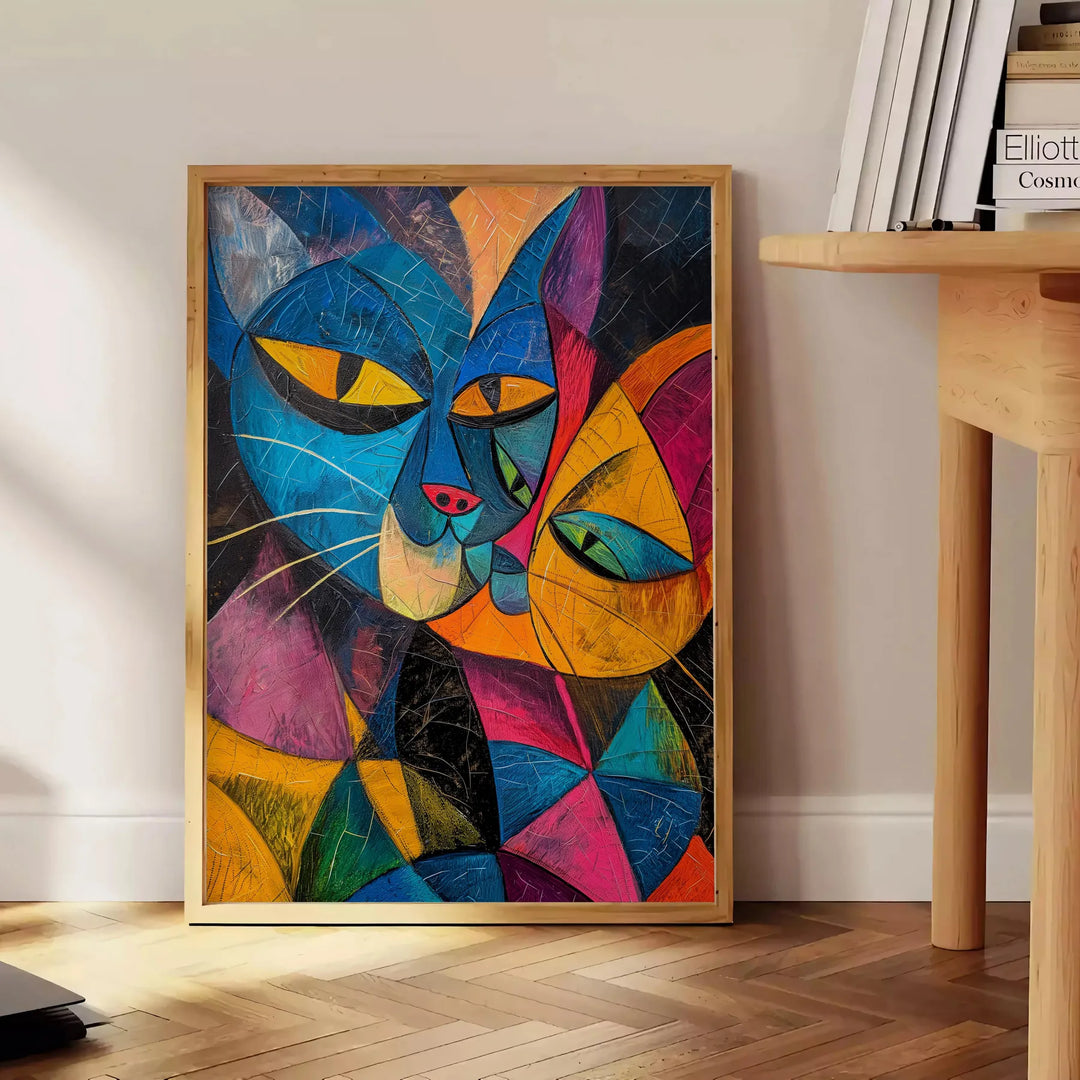 Cat Animal Art Print 1 Travel Poster High Quality Frame Premium Print Home Decor Color