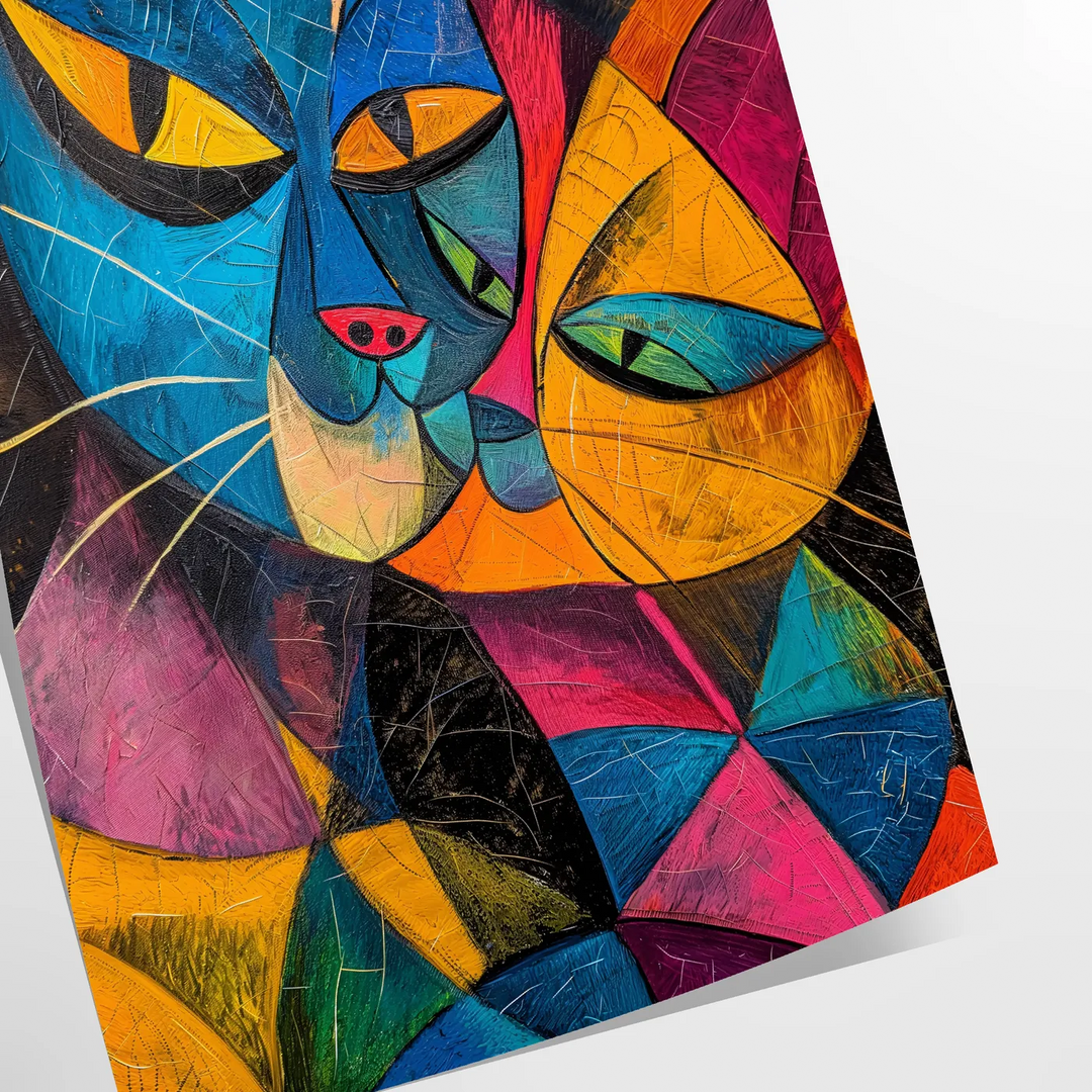 Cat Animal Art Print 1 Travel Poster High Quality Frame Premium Print Home Decor Color