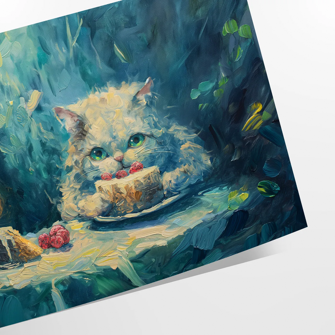 Cat Animal Poster Travel Poster High Quality Frame Premium Print Home Decor Color