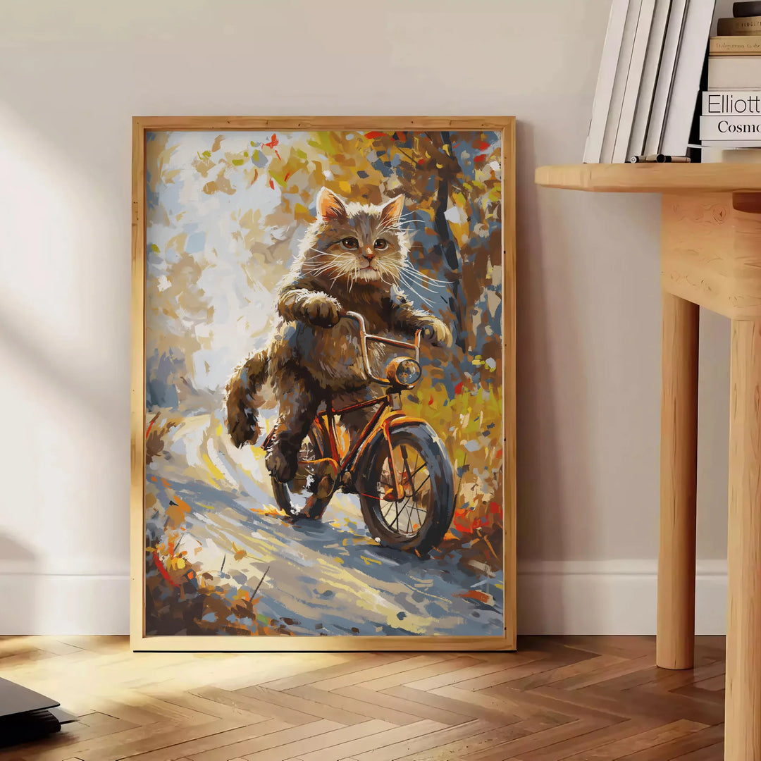 Cat Wildlife Poster 1 Travel Poster High Quality Frame Premium Print Home Decor Color