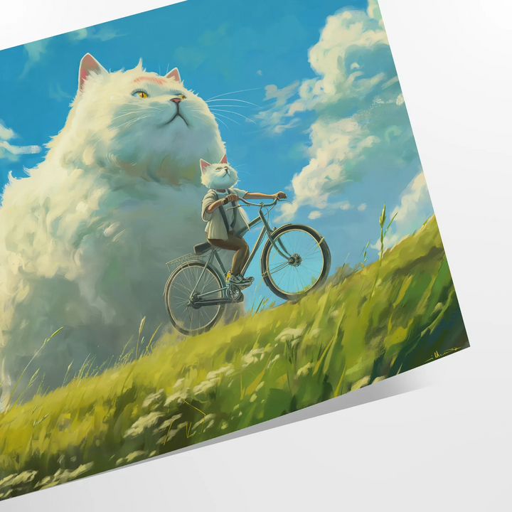 Cat Wildlife Print Travel Poster High Quality Frame Premium Print Home Decor Color