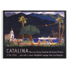 allure Catalina stunning travel art poster elegant black vibrant green hues captivating print perfect wall addition gift enthusiasts style