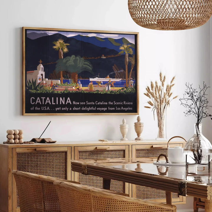 Catalina Travel Poster Art Travel Poster High Quality Frame Premium Print Home Decor Color