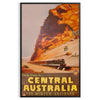 vibrant beauty Central Australia stunning poster lush greens warm oranges wall art thoughtful gift space captivating print A4 cm A0 sizes