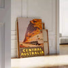 vibrant beauty Central Australia stunning poster lush greens warm oranges wall art thoughtful gift space captivating print A4 cm A0 sizes