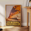 vibrant beauty Central Australia stunning poster lush greens warm oranges wall art thoughtful gift space captivating print A4 cm A0 sizes