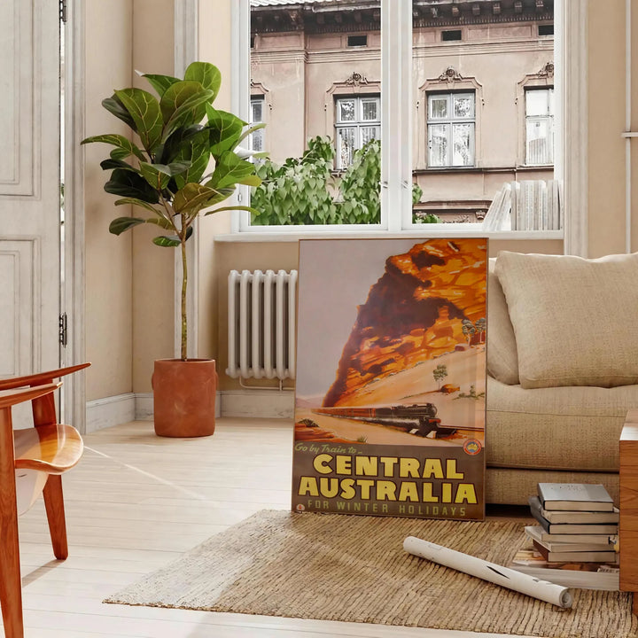 Central Australia Travel Poster Poster Travel Poster High Quality Frame Premium Print Home Decor Color