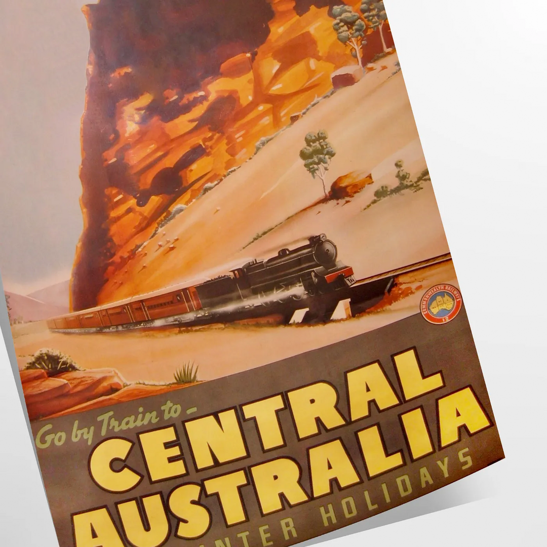 Central Australia Travel Poster Poster Travel Poster High Quality Frame Premium Print Home Decor Color