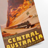 vibrant beauty Central Australia stunning poster lush greens warm oranges wall art thoughtful gift space captivating print A4 cm A0 sizes