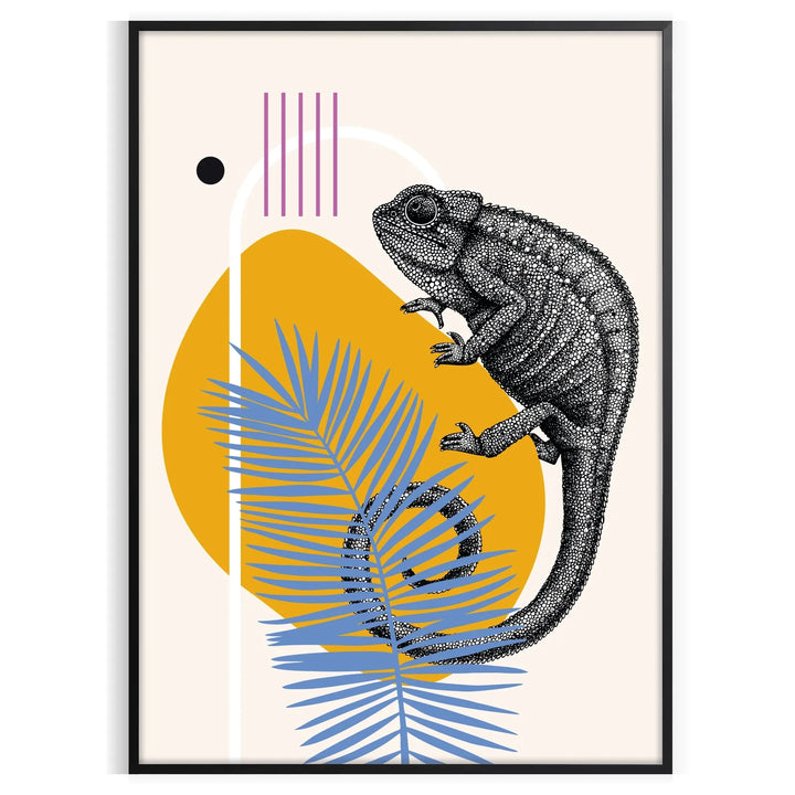 Caméléon Animal Poster 