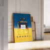 space Chanel Pub Poster elegant gray blue tones sophisticated wall art piece perfect gift exquisite print collection decor stylish artwork sizes A4 cm A0