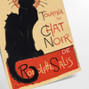 space Chat Noir vintage poster black orange hues wall art thoughtful gift lovers timeless charm room frameless designs
