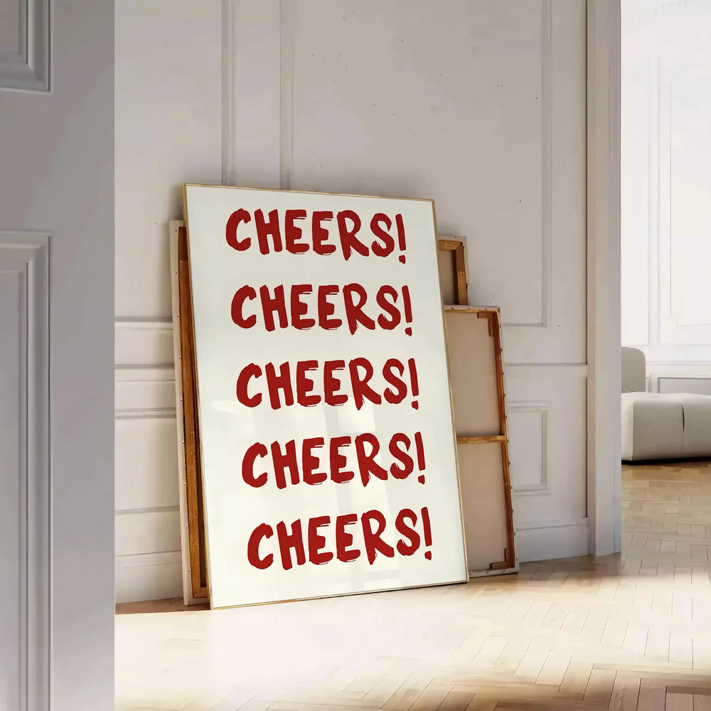 Cheers Popular Wall Art Travel Poster High Quality Frame Premium Print Home Decor Color