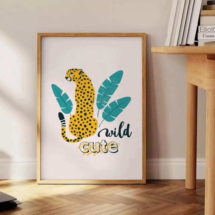 Cheetah Animal Poster Travel Poster High Quality Frame Premium Print Home Decor Color