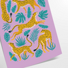 majesty cheetah vibrant wildlife poster stunning orange blue hues wall art unique gift captivating print nature indoors decor exceptional artwork frameless styles