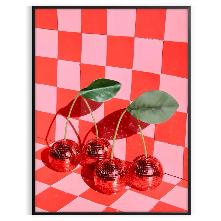 Cherry Disco Popular Poster Travel Poster High Quality Frame Premium Print Home Decor Color