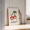 space Cherry Popular poster lush gray green hues captivating wall art blends elegance modernity unique gift statement piece various sizes A4 cm A0
