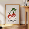 space Cherry Popular poster lush gray green hues captivating wall art blends elegance modernity unique gift statement piece various sizes A4 cm A0